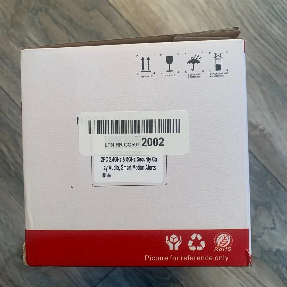 NWT YILO HD INFRARED WATERPROOF 2 PIECE 2.4GHZ & 5GHZ WIFI SMART SECURITY CAMERA